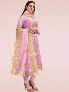 MANVAA Embellished Unstitched Dress Material