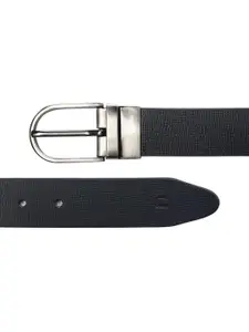 CRUSSET Textured Leather Reversible Formal Belt