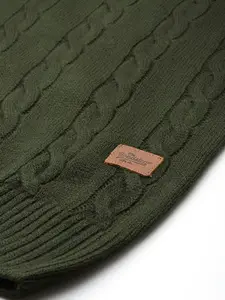 Roadster Men Cable Knit Pullover