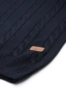 Roadster Men Self Design Pullover Sweater