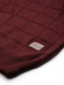 Roadster Men Geometric Design Pullover Sweater Vest