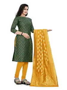 MANVAA Paisley Woven Design Zari Unstitched Dress Material