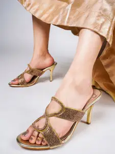 THE WHITE POLE Embellished Party Stiletto Heels