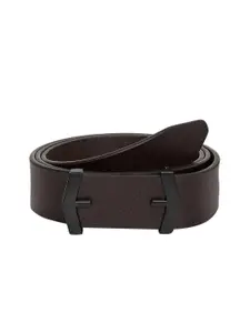 The Roadster Lifestyle Co. Men Brown Textured Leather Belt