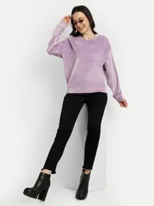 The Roadster Lifestyle Co. Long Sleeve Velvet Pullover