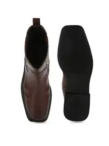 yoho Women Mid Top  Square Toe Chelsea Boots