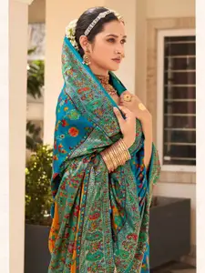 Saree mall Floral Printed Zari Bagh Sarees