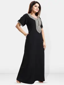 Be You Embroidered Maxi Nightdress