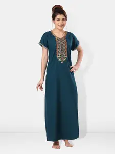 Be You Embroidered Maxi Nightdress
