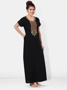 Be You Embroidered Maxi Nightdress