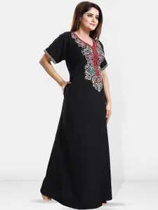Be You Embroidered Maxi Nightdress