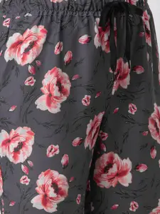 NOIRA Women Pack of 2 Floral Printed Lounge Pants
