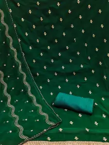 MANVAA Ethnic Motifs Embroidered Unstitched Dress Material