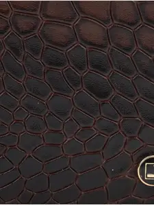 Da Milano Men Textured Leather Two Fold Wallet