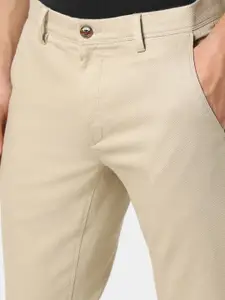 Van Heusen Sport Men Slim Fit Mid-Rise Pure Cotton Trouser