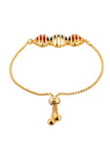 Voylla Zulu Masego Gold-Plated Wraparound Bracelet