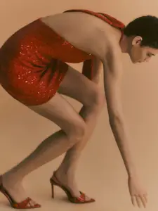 MANGO Party Slingback Stiletto Heels