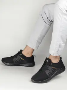 ABROS Men Textured Round Toe Lace Up Running Shoes