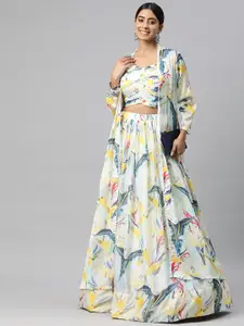 Readiprint Printed Ready to Wear Lehenga Choli with Jacket