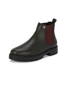 El Paso Women Block Heeled Chelsea Boots