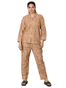 BAESD Striped Shirt With Lounge Pants