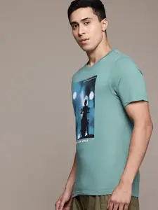 The Roadster Lifestyle Co. Men Printed Pure Cotton T-shirt