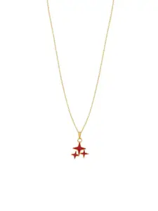 DressBerry Gold-Plated Star-Shaped Pendant With Chain