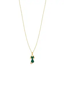DressBerry Gold-Plated Pendant With Chain