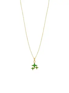 DressBerry Gold-Plated Pendant With Chain