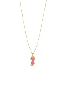 DressBerry Gold-Plated Pendant With Chain