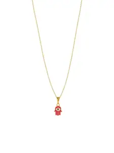 DressBerry Gold Plated Pendant With Chain