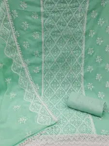 MANVAA Ethnic Motifs Embroidered Unstitched Dress Material