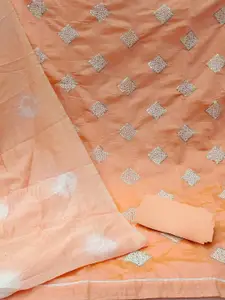 MANVAA Embellished Sequinned Unstitched Dress Material