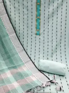 MANVAA Ethnic Woven Design Unstitched Dress Material