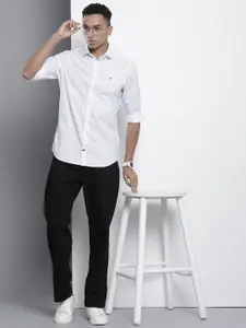 Tommy Hilfiger Pure Cotton Slim Fit Printed Casual Shirt