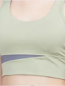 PLUMBURY Full Coverage Workout Sports Bra with All Day Comfort