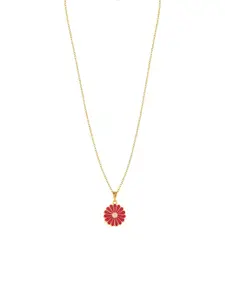 DressBerry Gold-Plated Pendant With Chain