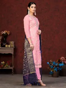 MANVAA Ethnic Motif Woven Design Unstitched Dress Material