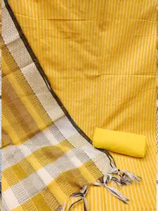 MANVAA Geometric Woven Design Cotton Jacquard Unstitched Dress Material