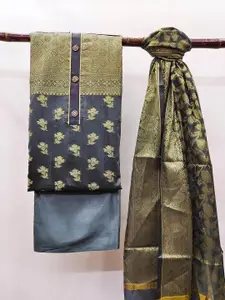 MANVAA Floral Woven Design Unstitched Dress Material