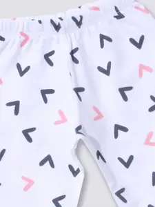 Moms Love Infant Boys Pure Cotton Printed T-shirt with Pyjamas