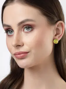 Scintillare By Sukkhi Set Of 12 Gold-Plated Crystals Studded Contemporary Studs Earrings