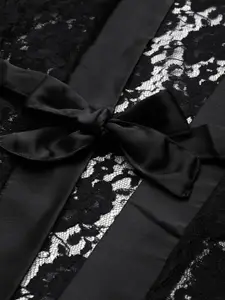 Ms.Lingies Lace Maxi Nightdress with Robe