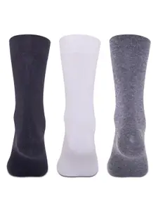 Supersox Men Pack Of 3 Calf-Length Cotton Socks