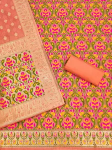 Panzora Ethnic Motifs Woven Design Unstitched Dress Material