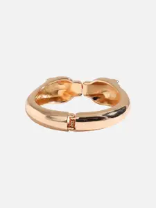 DressBerry Gold-Toned Artificial Stones Studded Gold-Plated Bracelet