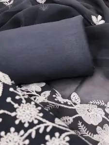 Panzora Floral Embroidered Unstitched Dress Material