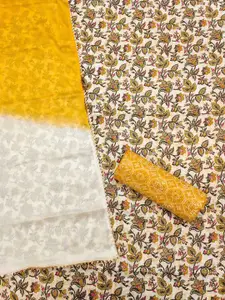 Panzora Floral Printed Unstitched Dress Material