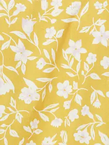 Melange by Lifestyle Floral Printed Keyhole Neck Kurti