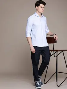 Calvin Klein Jeans Self Design Slim Fit Casual Shirt